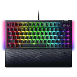 Геймърска клавиатура RAZER BlackWidow V4 75% (RZ03-05000100-R3M1), Wire, Razer™ Mechanical Switches (Tactile),  Razer Chroma™ RGB, Compact 75%, USB-C, Black