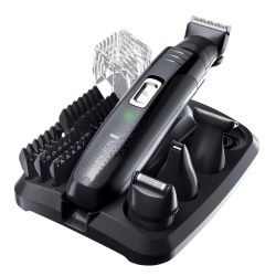 Комплект REMINGTON Groom Kit PG6130, 2-20 мм, 4 накрайника, Самонаточващи се ножчета, Черен