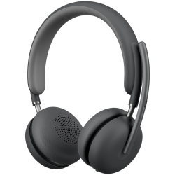 Безжични слушалки LOGITECH Zone Wireless 2 (981-001436) Teams version native Bluetooth, 40mm, USB-C, Graphite