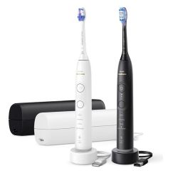 Ел. четка за зъби PHILIPS HX7429/02 Sonicare Series 7100, 2бр. четки, 4 режима за четкане, 3 степени на интензивност, Сензор за натиск, Калъф за зареждане, Черна и бяла