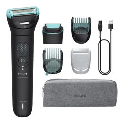 Тример PHILIPS BG7470/15 Series 7000, 2D огъваща се глава, 120мин безжична работа с 1 час зареждане, Triple Protect, 100% водоустойчив
