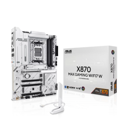 Дънна платка ASUS X870 MAX GAMING WIFI7 W (AMD AM5, 4xDDR5, 3xM.2, 2.5Gb LAN, Wi-Fi 7, HDMI, 2xUSB-C) ATX - 90MB1LZ0-M0EAY0