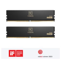 Памет TEAM GROUP 32GB DDR5 6000MHz (2x16GB) T-CREATE EXPERT DDR5 Black - CTCED532G6000HC30DC01
