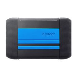 Външен диск 5TB APACER AC633 (AP5TBAC633U-1), 2.5", SATA, USB 3.2 Military-Grade Shockproof Portable Hard Drive