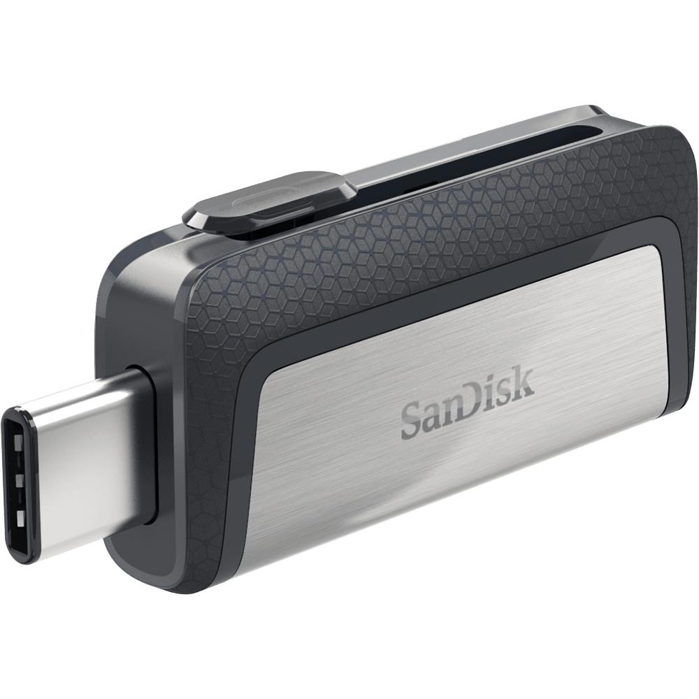 USB памет 32GB SanDisk Ultra Dual Drive, USB 3.1/USB Type-C , Черен/Сребрист (SDDDC2-032G-G46)
