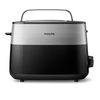 Тостер Philips HD2516/90 Daily Collection,  8 настройки, Компактен дизайн, стойка за претопляне, черен