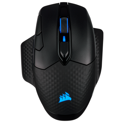 Геймърска мишка Corsair Dark Core RGB Pro (CH-9315411-EU), Wireless with SLIPSTREAM, 8 бутона, 3 профилa, RGB LED, 18 000 dpi, Wireless & USB, Black