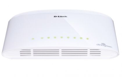 Суич D-Link DGS-1008D 8-Port 10/100/1000Mbps Copper Gigabit Ethernet Switch