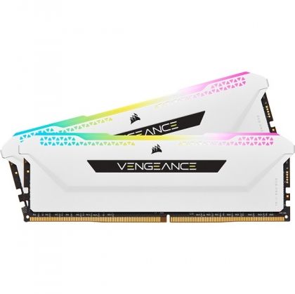 Памет Corsair 32GB DDR4, 3200MHz (2x16GB), Vengeance RGB PRO SL, White