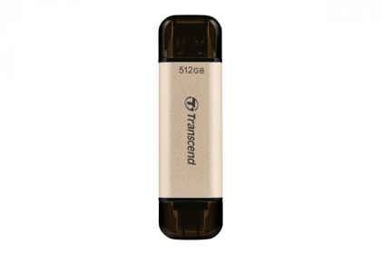 USB памет 512GB Transcend JetFlash 930C (TS512GJF930C), Dual USB3.2 / USB Type-C, Gold