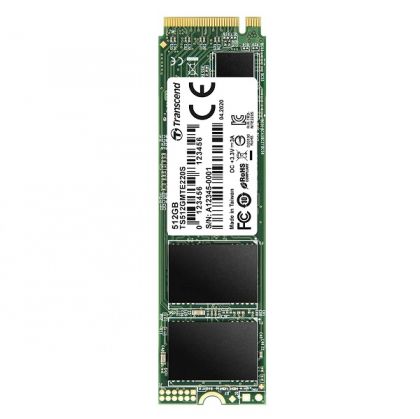 SSD 512GB Transcend 112S (TS512GMTE112S), M.2 2280, NVMe PCIe Gen3, M-Key, 3D NAND