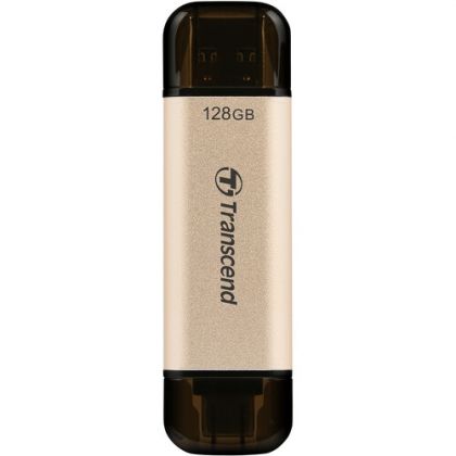 USB памет 128GB TRANSCEND JetFlash 930C, USB 3.2 /USB Type-C, Gold