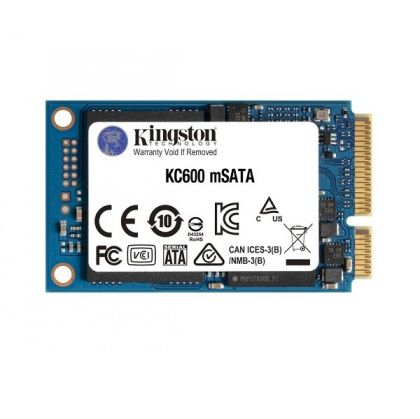 SSD 512GB KINGSTON KC600 (SKC600MS/512G), mSATA 6 Gb/s, 3D TLC