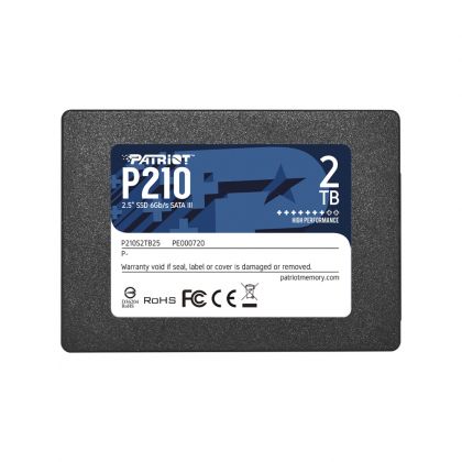 SSD 2TB Patriot P210 (P210S2TB25), 2.5", SATA III 6Gb/s