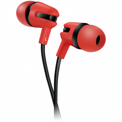 Слушалки CANYON CNS-CEP4R Stereo earphone with microphone, Red