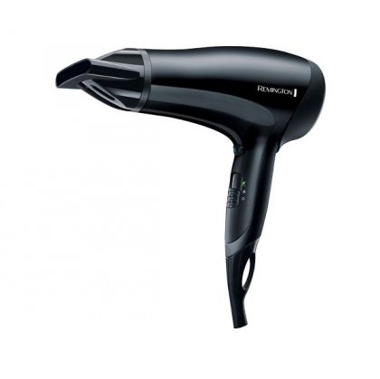 Сешоар REMINGTON D3010 Power Dry, 2000W, Йонизираща система, 2 скорости, Eco функция, Черен