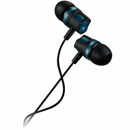 Слушалки CANYON EP-3 (CNE-CEP3G), Stereo earphones with microphone, 3.5 mm, Green