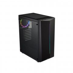 Кутия FORTRON CMT151 , ATX Mid Tower, RGB Fan, Black