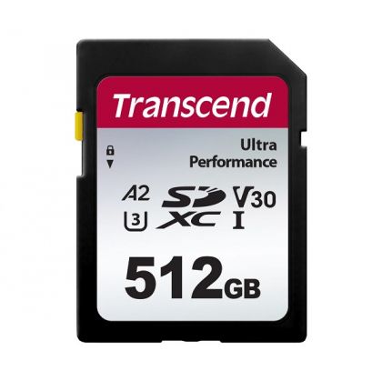 SD памет 512GB TRANSCEND 340S Ultra Performance, SDXC Card UHS-I U3 V30 A2