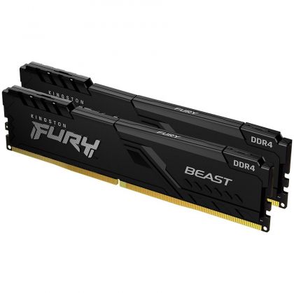 Памет KINGSTON 32GB DDR4 3200MHz (2 x 16GB) FURY Beast Black