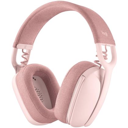 Безжични слушалки LOGITECH Zone Vibe 100 (981-001224), Bluetooth 5.2, Rose