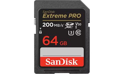 SD памет 64GB SANDISK Extreme PRO, UHS-I U3 V30 Class 10