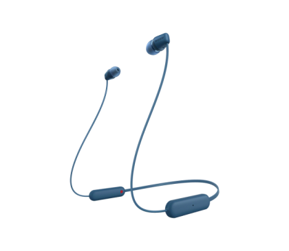 Безжични слушалки SONY WI-C100, blue