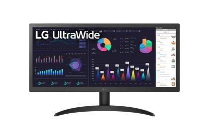Монитор LG 26WQ500-B UltraWide, 25.7" IPS, FullHD (2560x1080) 75Hz, 21:9, 5ms, 1000:1, 250 cd/m2,  AMD FreeSync, 2xHDMI, Black