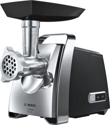 Месомелачка BOSCH MFW67440, Meat mincer, ProPower, 700 W - 2000W, Discs: 3 / 4,8 / 8 mm, Black