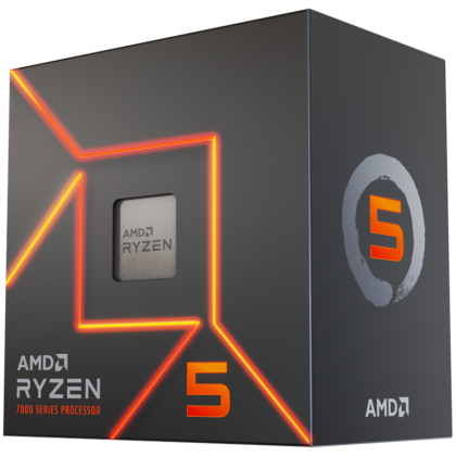 Процесор AMD Ryzen 5 7600 ( 3.8GHz up to 5.1GHz, 6 ядра, AM5) Box with Wraith Stealth Cooler and Radeon Graphics