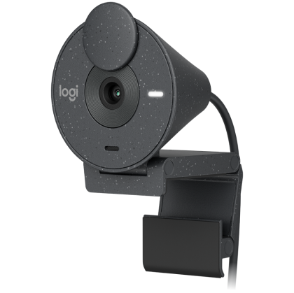 Уеб камера LOGITECH Brio 300 Full HD webcam - GRAPHITE - USB