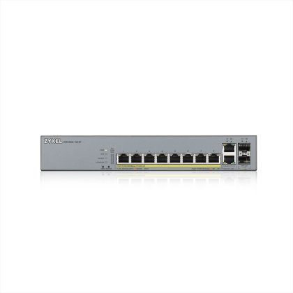 Суич ZyXEL GS1350-12HP, 12 Port managed CCTV PoE switch, long range, 130W