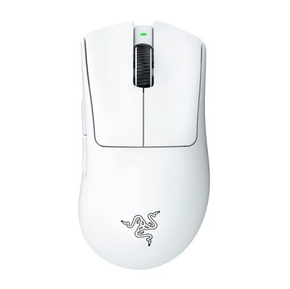 Безжична геймърска мишка RAZER DeathAdder V3 Pro (RZ01-04630200-R3G1), Wireless, 30000DPI, White Edition