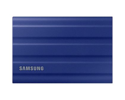 Външно SSD 2TB SAMSUNG T7 Shield (MU-PE2T0R/EU), USB 3.2 Gen 2 and PCIe NVMe, Blue