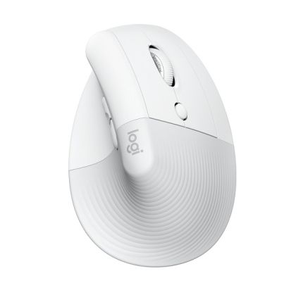 Вертикална безжична мишка LOGITECH Lift for Mac (910-006477), Bluetooth, 4000DPI, Off-white