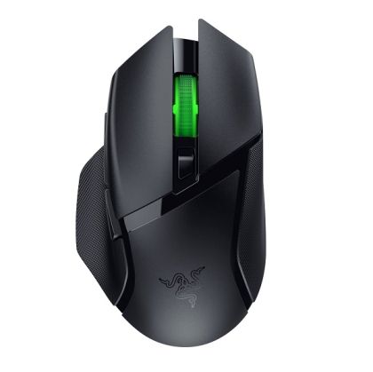 Безжична геймърска мишка RAZER Basilisk V3 X HyperSpeed (RZ01-04870100-R3G1), Wireless/Bluetooth, Razer Chroma RGB, 18000 DPI, Black