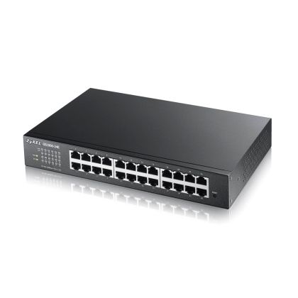 Суич ZYXEL GS1900-24E v3, 24-port GbE L2 Smart Switch, desktop, fanless