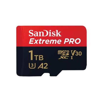 MicroSDXC памет 1TB SANDISK Extreme PRO, microSDXC  UHS-I U3 V30 A2 Class10 + SD Адаптер