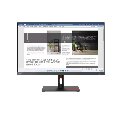 Монитор LENOVO ThinkVision S27i-30 (63DFKAT4EU), 27.0" IPS, FullHD (1920x1080) 100Hz, 16:9, 4ms, 1300:1, 300 cd/m², 2xHDMI, VGA, Storm Grey
