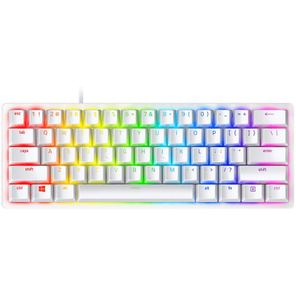 Геймърска клавиатура RAZER Huntsman Mini (RZ03-03390400-R3M1), Linear Optical Switch,  Razer Chroma™ RGB, US Layout, USB, Mercury