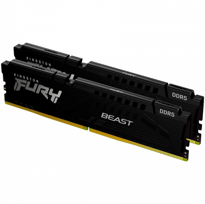 Памет KINGSTON 16GB DDR5 5600MHz (2x8GB) FURY Beast Black