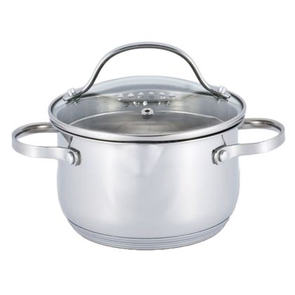 Tенджера с борд и отвори за течност VOLTZ V51210D26, 26 см, 7.6 литра, Индукция, Инокс