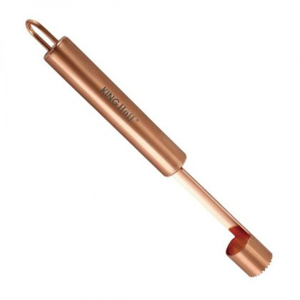 Уред за премахване сърцевината на плодове KINGHOFF KH 1803, Неръждаема стомана, Меден цвят