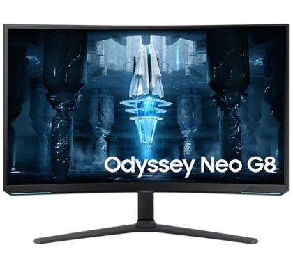 Монитор SAMSUNG Odyssey Neo G8 LS32BG850N (LS32BG850NPXEN), 32" VA Curved 1000R, 4K UHD (3820x2160) 240Hz, 16:9, 1ms, 350 cd/m2, 1M:1, AMD FreeSync Premium Pro, DP, 2xHDMI, USB Hub, Black/White