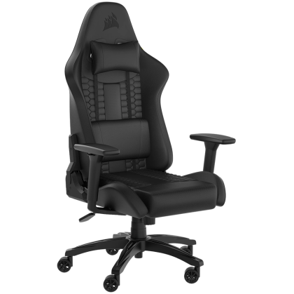 Геймърски стол CORSAIR TC100 RELAXED Gaming Chair, Leatherette - Black