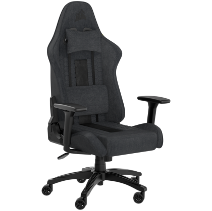Геймърски стол CORSAIR TC100 RELAXED Gaming Chair, Fabric - Grey and Black