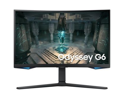 Монитор SAMSUNG 27BG650 Odyssey G6 (LS27BG650EUXEN), 27.0" VA Curved 1000R, QHD (2560x1440) 240Hz, 16:9, 1ms, 350 cd/m2, 2500:1, AMD FreeSync Premium Pro, SMART, Tizen OS, WIFI, BT, Speakers, DP, 2xHDMI, 2xUSB, Black