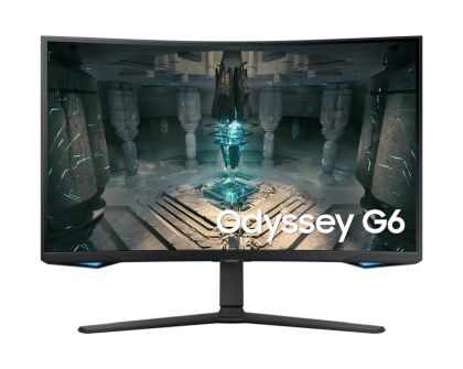Монитор SAMSUNG 32BG650 Odyssey G6 (LS32BG650EUXEN), 27.0" VA Curved 1000R, QHD (2560x1440) 240Hz, 16:9, 1ms, 350 cd/m2, 2500:1, AMD FreeSync Premium Pro, SMART, Tizen OS, WIFI, BT, Speakers, DP, 2xHDMI, 2xUSB, Black