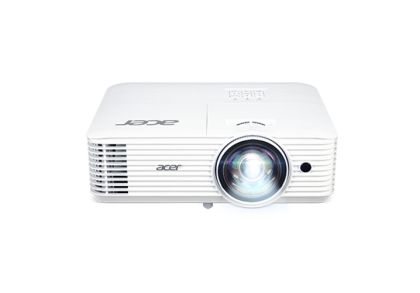 Мултимедиен проектор Acer Projector H6518STi, DLP, Short Throw, FHD (1920x1080), 3500 ANSI Lumens, 10 000:1, 1x, 3D ready, HDMI 2x1.4, VGA in, DC Out (5V/1A,USB Type A), RS232, Audio in/out, Wireless dongle included, Speaker 3W, Bag, 2.95kg, 2Y, White