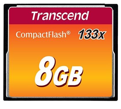 CompactFlash памет 8GB TRANSCEND CompactFlash 133, MLC NAND flash